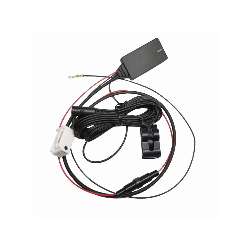 Bluetooth Aux In Audio Adapter A2DP Kabel Interface + Mikrofon  FREISPRECHEINRICHTUNG für VW RCD 310 510 / RNS 315 510 / Skoda Columbus