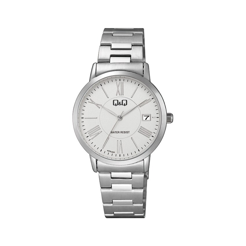Ceas dama Q&Q casual, din metal, argintiu