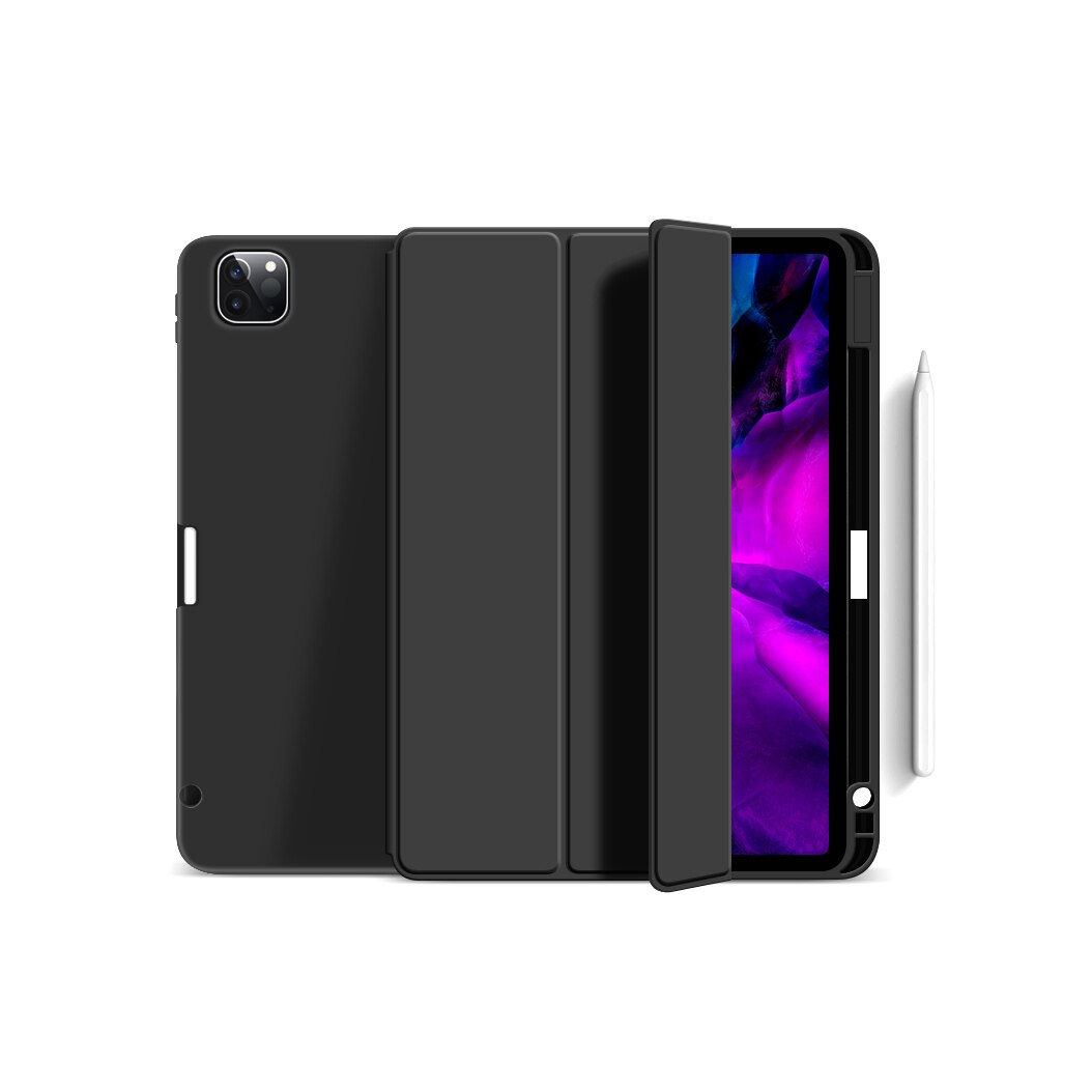 Husa Flip Magnetica cu suport Stylus Pen pentru iPad Pro 11 Inch 2020 Negru