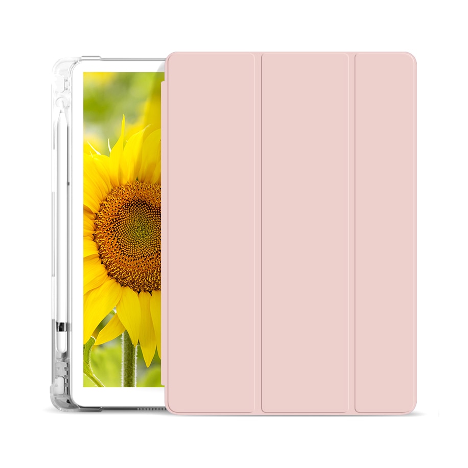 Husa Flip Magnetica cu suport Stylus Pen pentru iPad Pro 11 Inch - Pink