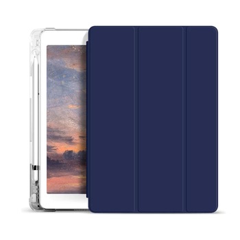 Husa Flip Magnetica cu suport Stylus Pen pentru iPad Pro 10.5 Inch, Air 3 2019 - Navy Blue Husa Flip Magnetica cu suport Stylus Pen pentru iPad Pro 10.5 Inch, Air 3 2019 - Navy Blue