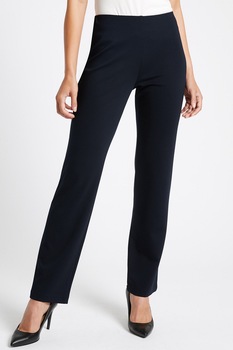 Marks & Spencer, Pantaloni cu croiala dreapta, Bleumarin inchis Marks & Spencer, Pantaloni cu croiala dreapta, Bleumarin inchis