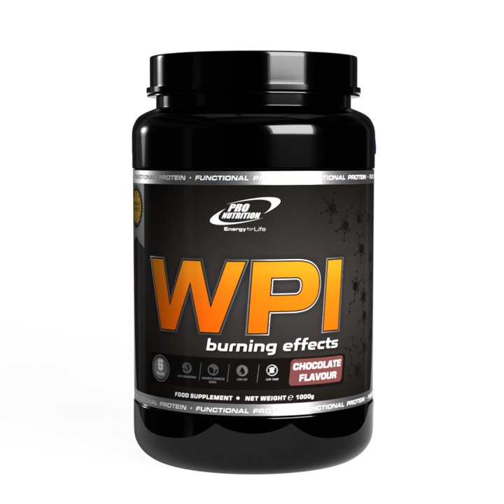 Pro Nutrition tejsavó fehérje izolátum és lipotróp hatóanyagok, WPI burning effects, csokoládé, 1000 g