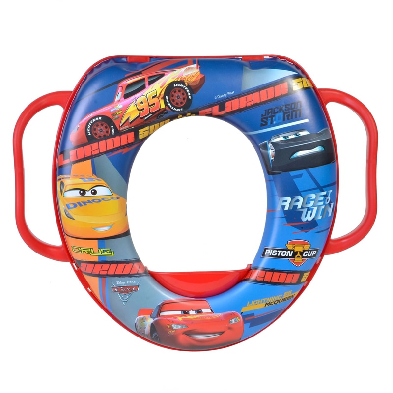 Reductor moale WC, cu manere, model Disney Cars, maxim 25 kg, multicolor, BBL1738