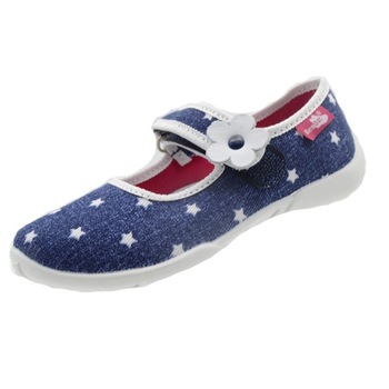 Pantofi profilactici din panza pentru fete Renbut 33-415-99B, Bleumarin Pantofi profilactici din panza pentru fete Renbut 33-415-99B, Bleumarin