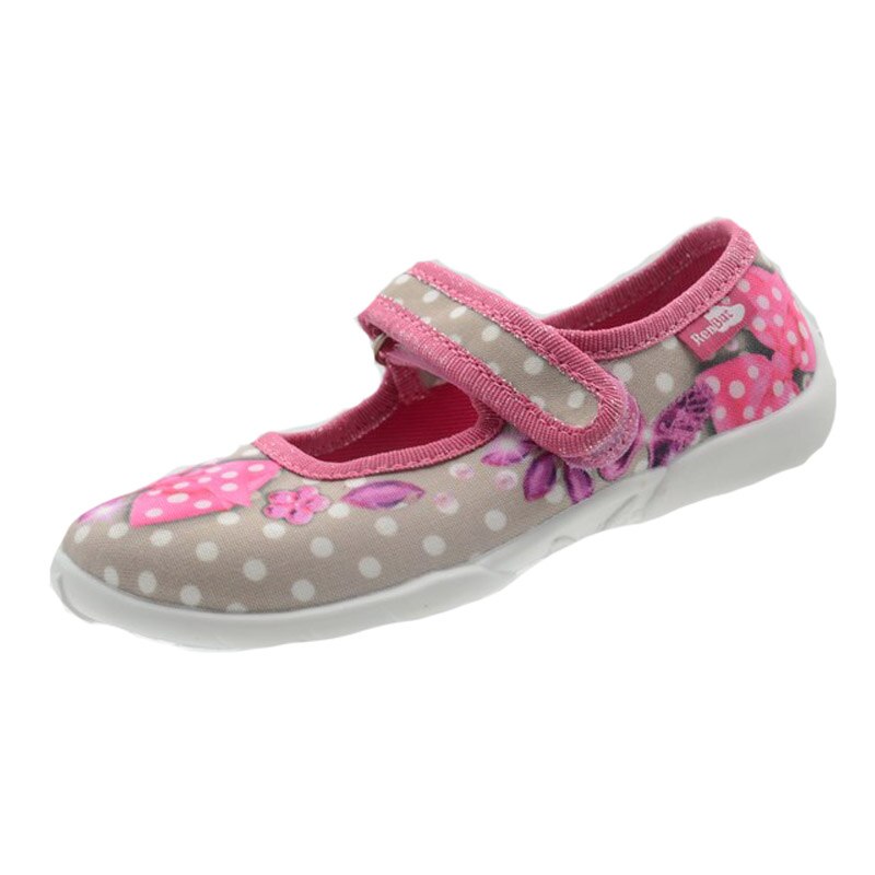 Pantofi profilactici din panza pentru fete Renbut 33-415-99G, Gri