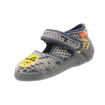 Pantofi profilactici din panza pentru baieti Renbut 33-416-98G, Gri Pantofi profilactici din panza pentru baieti Renbut 33-416-98G, Gri