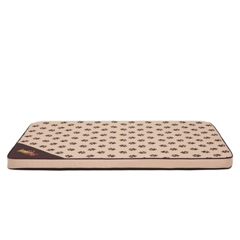 Saltea usoara pentru animale, bej in labe, Hobbydog, L - 100x67 cm Saltea usoara pentru animale, bej in labe, Hobbydog, L - 100x67 cm