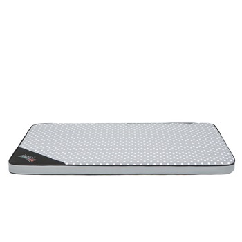 Saltea usoara pentru animale, gri deschis cu buline, Hobbydog, L - 100x67 cm Saltea usoara pentru animale, gri deschis cu buline, Hobbydog, L - 100x67 cm