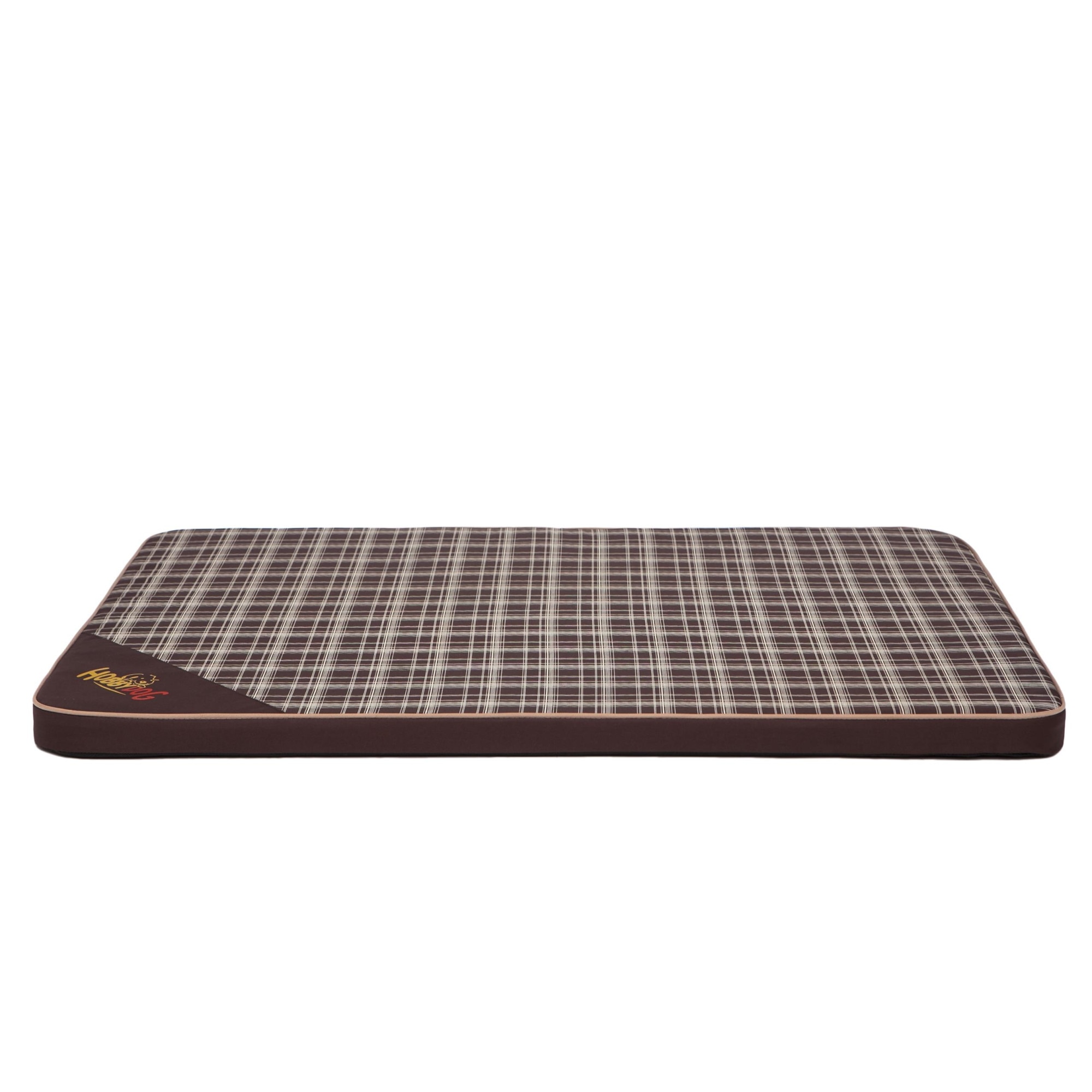 Saltea usoara pentru animale, maro inchis in carouri, Hobbydog, XL - 120x80cm