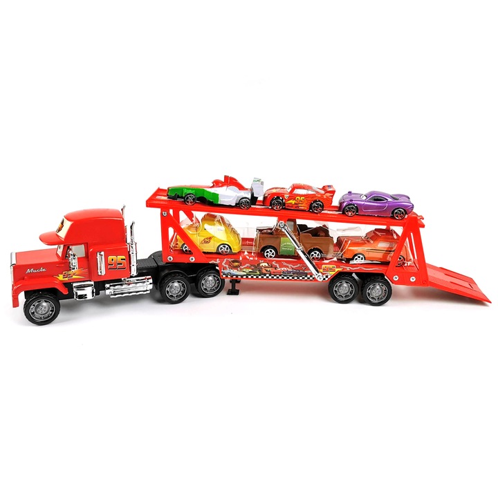 Autobuz copii Kolite, Атлас, Cu 6 masinute, Multicolor