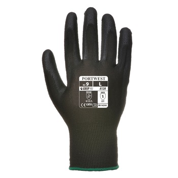 Manusi de lucru, PU, negru, XL Manusi de lucru, PU, negru, XL