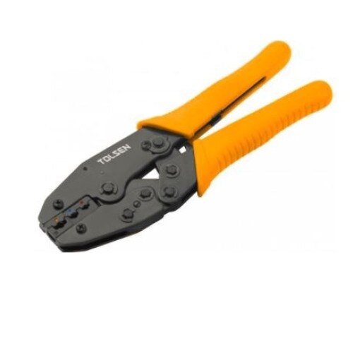 Cleste pentru sertizare cu clichet 220 mm (Industrial), Material Otel carbon , Suprafata finisata , Culoare Galben si Negru