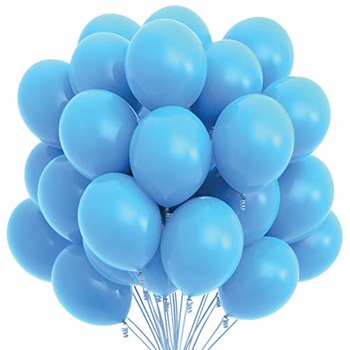 Set 100 baloane, albastru , 25 cm Set 100 baloane, albastru , 25 cm
