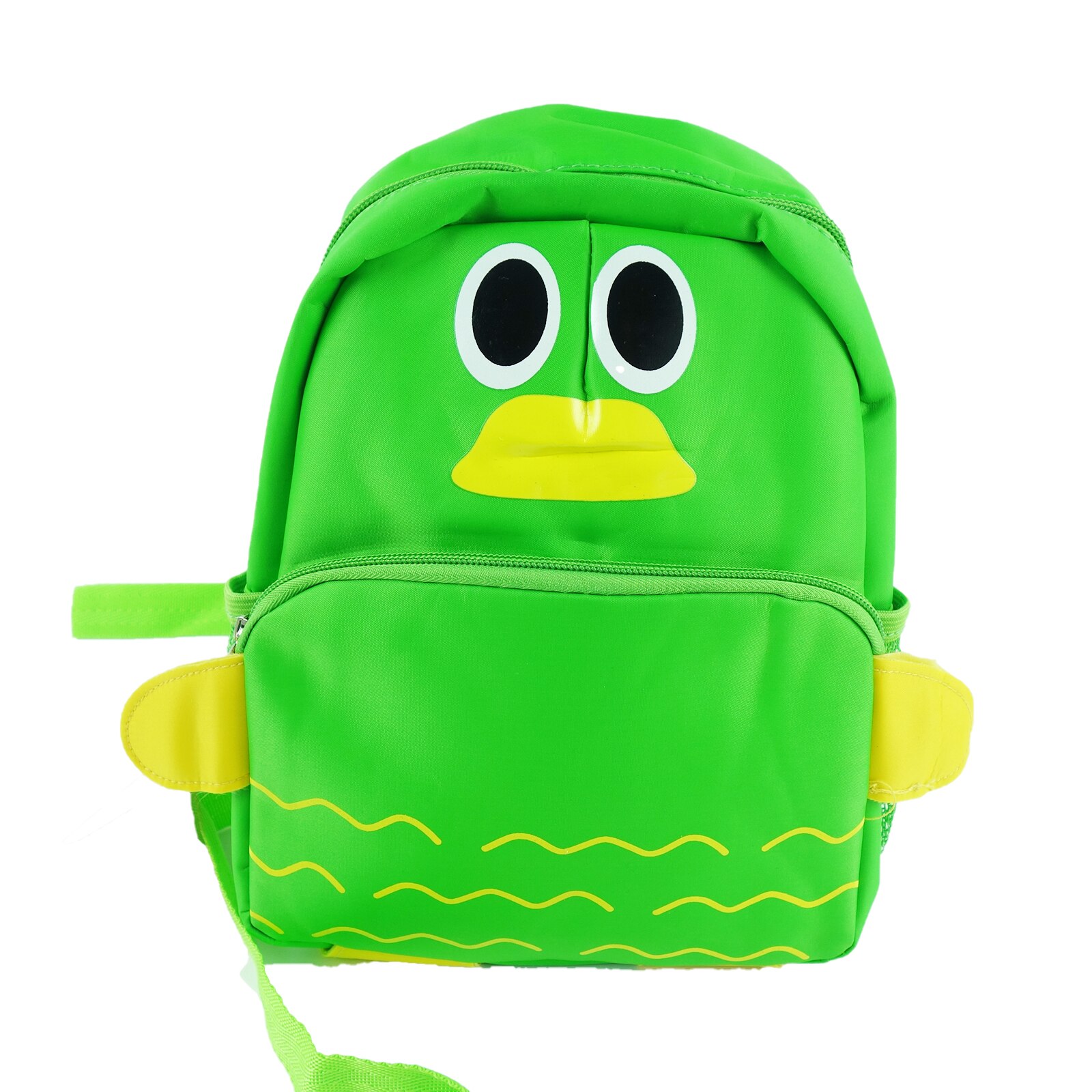 Ghiozdan de gradinta, model Pestisor, cu 2 compartimente, verde, 25 cm