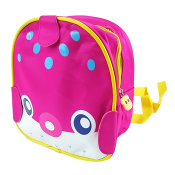 Ghiozdan de gradinta, cu 1 compartiment, roz, 25 cm Ghiozdan de gradinta, cu 1 compartiment, roz, 25 cm