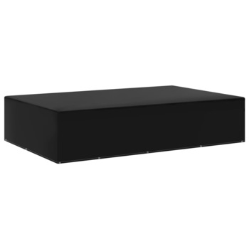 Husa mobilier gradina cu 12 ocheti vidaXL, Polietilena, 325 x 205 x 70 cm, Negru Husa mobilier gradina cu 12 ocheti vidaXL, Polietilena, 325 x 205 x 70 cm, Negru