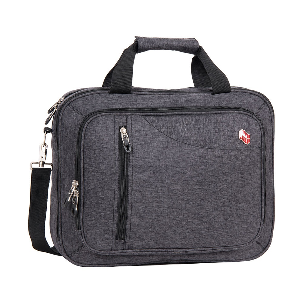 Geanta laptop PULSE, Kryptonite, Impermeabila, 15.6 inci, 13l, Poliester, Gri inchis
