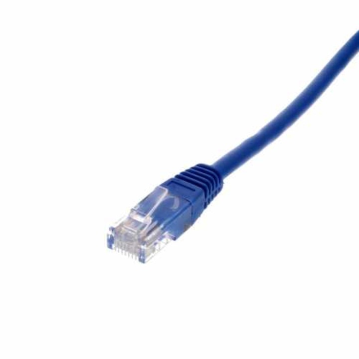 Cablu UTP Well, cat6, patch cord, 1m, albastru