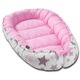 Бебешка подложка Kidizi Baby Nest Cocoon Pink Stars, Калъф 100% памук, 90x50 см