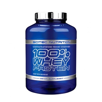 Pudra energizanta Scitec 100% Whey Protein Capsuni 2.350 Kg Pudra energizanta Scitec 100% Whey Protein Capsuni 2.350 Kg