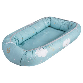 Babynest pentru bebelusi, din bumbac, Airy Sea, 70 x 45 cm, Amy Babynest pentru bebelusi, din bumbac, Airy Sea, 70 x 45 cm, Amy