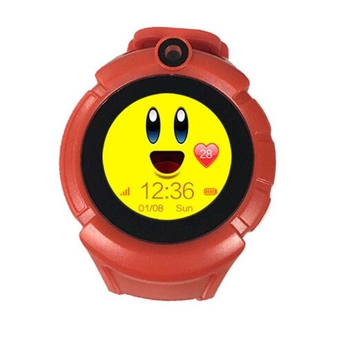 Ceas Smartwatch cu GPS pentru Copii, SMARTIC® , Rosu, Rotund, functie apeluri, localizare GPS, camera foto, zona de siguranta, buton SOS