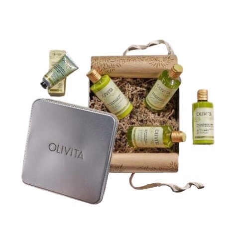 Cadou Luxury Body Care, 6 produse, gama Olivita, certificare Ecocert Cosmos Organic, La Chinata