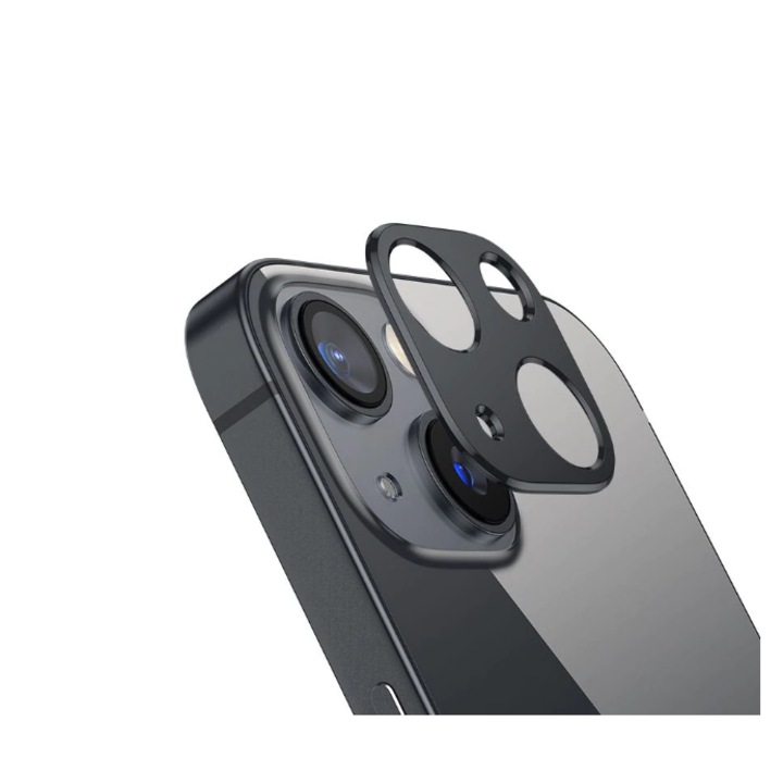 Üvegvédő kamerához TA TECH ARMOR iPhone 13-hoz, fekete