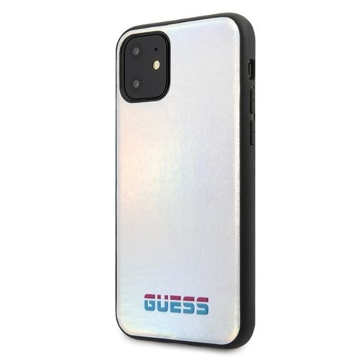 Калъф Guess Iridescent за iPhone 11, Silver
