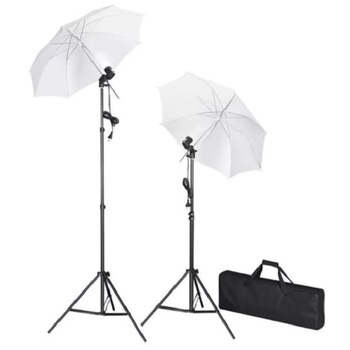 Kit lumini studio foto, tripoduri, becuri si umbrele Kit lumini studio foto, tripoduri, becuri si umbrele