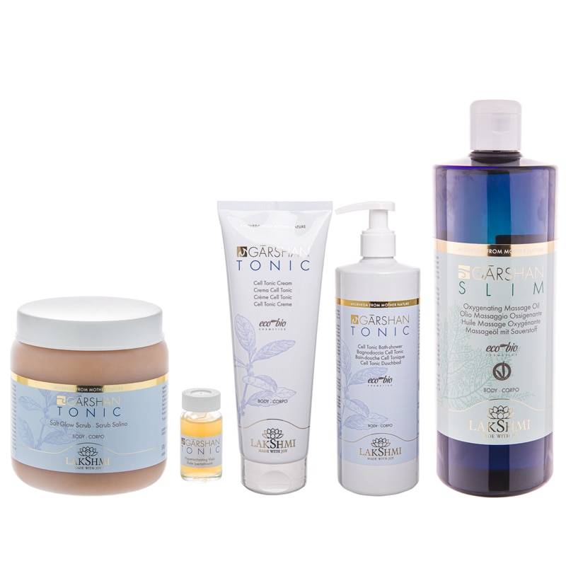 Set complet 5 produse anticelulitice pentru celulita moale 1810ml, Lakshmi