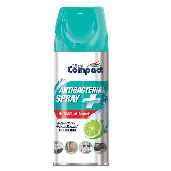 Spray Antibacterian, Lime, Ultra Compact, 400 ml