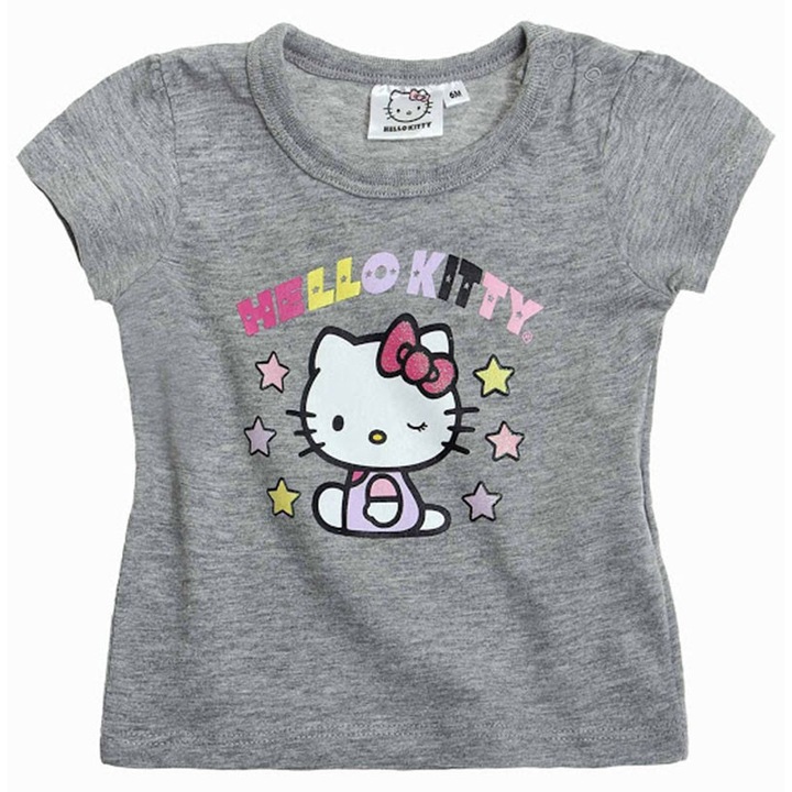 Hello Kitty szürke baba póló – 62