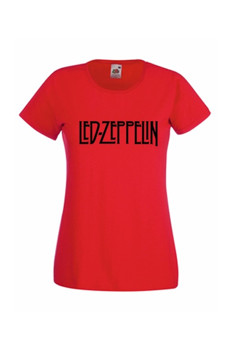 Дамска тениска Fruit of the Loom Led Zeppelin 07010247 , червена, размер S