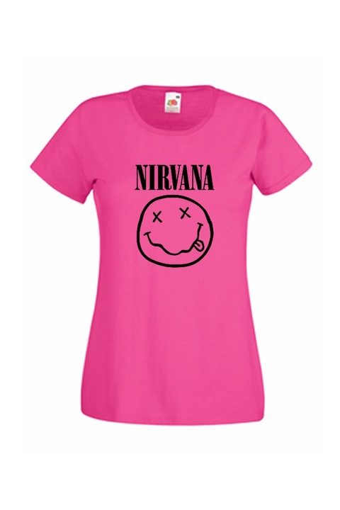 Дамска тениска Fruit of the Loom Nirvana 07070686 , тъмно розова, размер XS