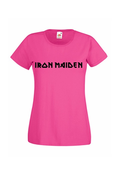Дамска тениска Fruit of the Loom Iron Maiden 07070733 , тъмно розова, размер M