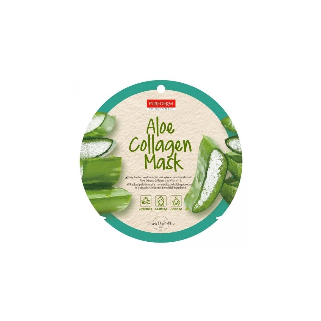 Masca cerc cu Aloe Vera, Purederm, 18 g