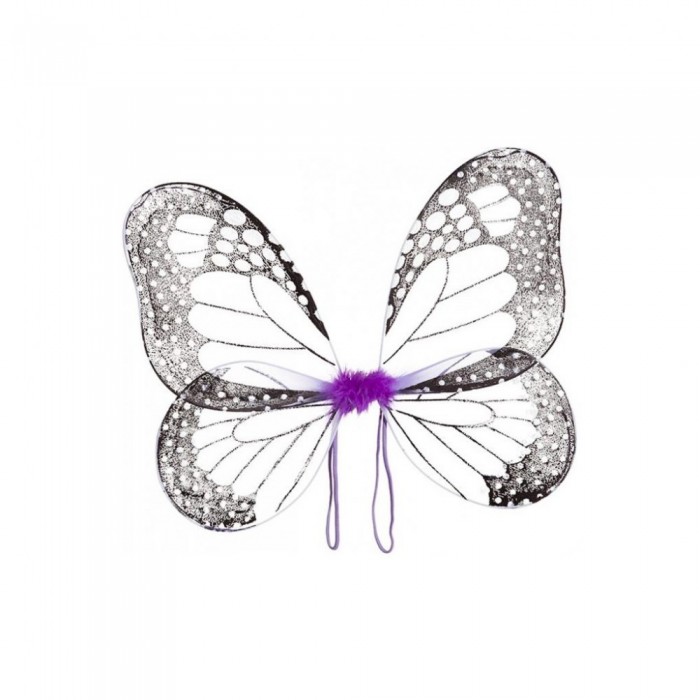 Set costum Fluturas Fetite, Negru/Mov