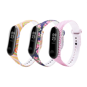 Set 3 curele din silicon pentru bratara smart Xiaomi Mi Band 3 / 4, albastru, galben, roz Set 3 curele din silicon pentru bratara smart Xiaomi Mi Band 3 / 4, albastru, galben, roz