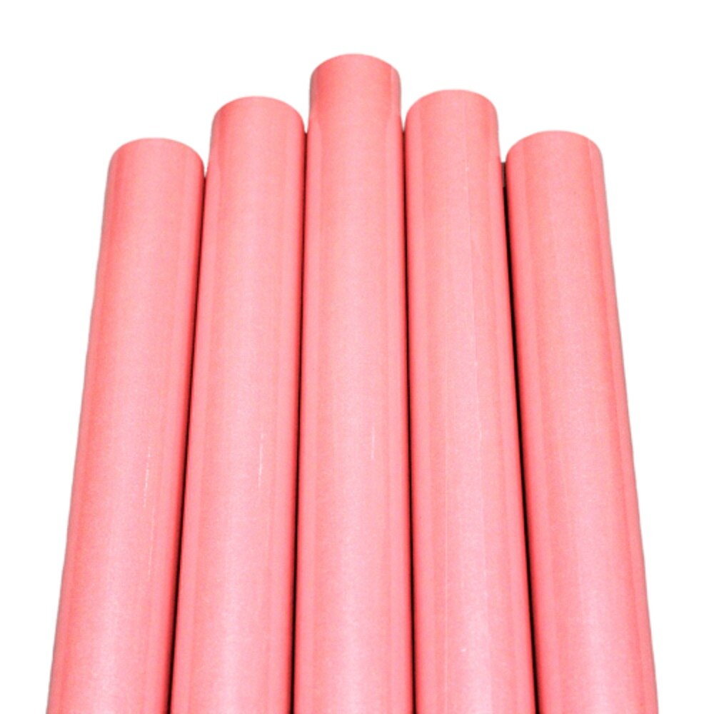 Set 5 role, hartie perlata pentru ambalat cadouri, Perlage, 200x70 cm, Roz