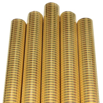 Set 5 bucati, hartie pentru ambalat cadouri, Metalizata, 150x70 cm, Golden Stripes Set 5 bucati, hartie pentru ambalat cadouri, Metalizata, 150x70 cm, Golden Stripes