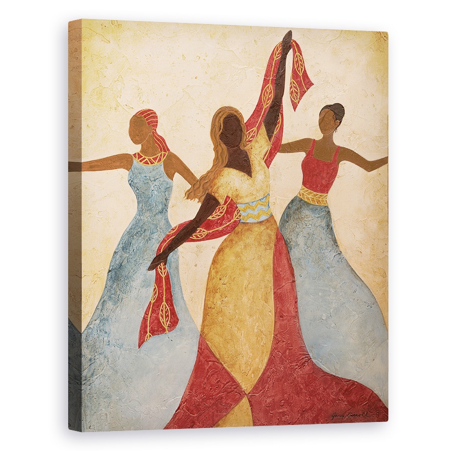 Tablou canvas - Femei Africane Dansand 1, 80 x 100 cm