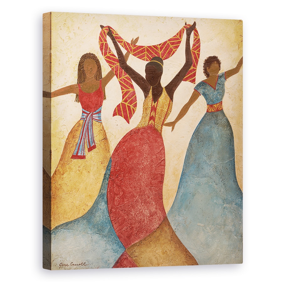 Tablou canvas - Femei Africane Dansand 2, 80 x 100 cm