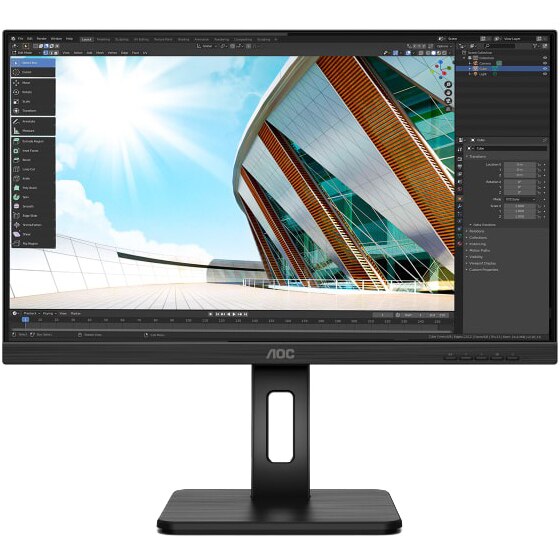 Monitor LED IPS AOC 27", 75Hz, FHD, HDMI, DisplayPort, Frameless, Adaptive Sync, Low Blue Light, 27P2Q