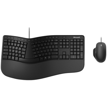 Kit Tastatura + Mouse Microsoft Desktop Ergonomic, Negru Kit Tastatura + Mouse Microsoft Desktop Ergonomic, Negru