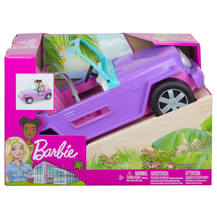 MONDO- Barbie Dream Car 43cm Voiture radiocommandée-Cabriolet Sport