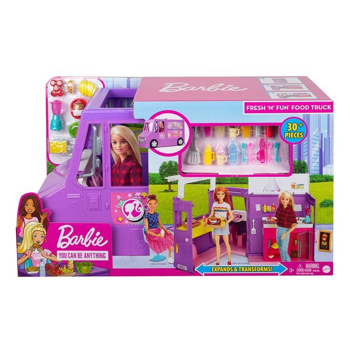 Barbie Street Food büfékocsi játékszett