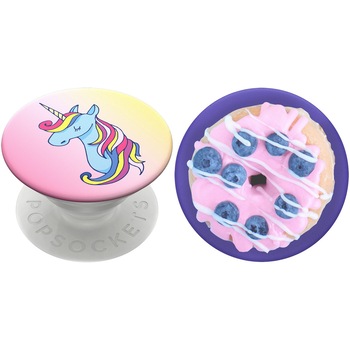 Pachet Popsockets PopGrip Mane Attraction + PopTop + Blue Berry Donut, Capac de schimb pentru PopGrip Pachet Popsockets PopGrip Mane Attraction + PopTop + Blue Berry Donut, Capac de schimb pentru PopGrip