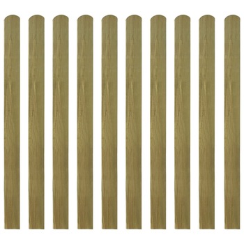 Set de 30 sipci de gard, vidaXL, Lemn de pin tratat, 9 x 120 cm, Maro Set de 30 sipci de gard, vidaXL, Lemn de pin tratat, 9 x 120 cm, Maro
